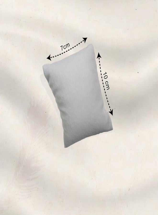 La Trove Velvet Watch Display Pillow Cushion Set of 12, Soft Jewelry & Bracelet Holder for Showcase, Shop & Drawer Storage, Cream - Image 4
