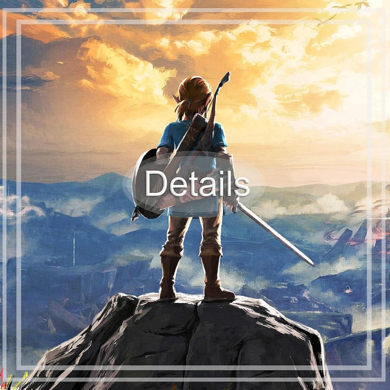 KAIWALK The Legend of Zelda Breath of The Wild Poster Video Game HD Print on Canvas Painting Wall Art for Living Room Decor Boy Gift (With Frame, The Legend of Zelda 1) - Image 5