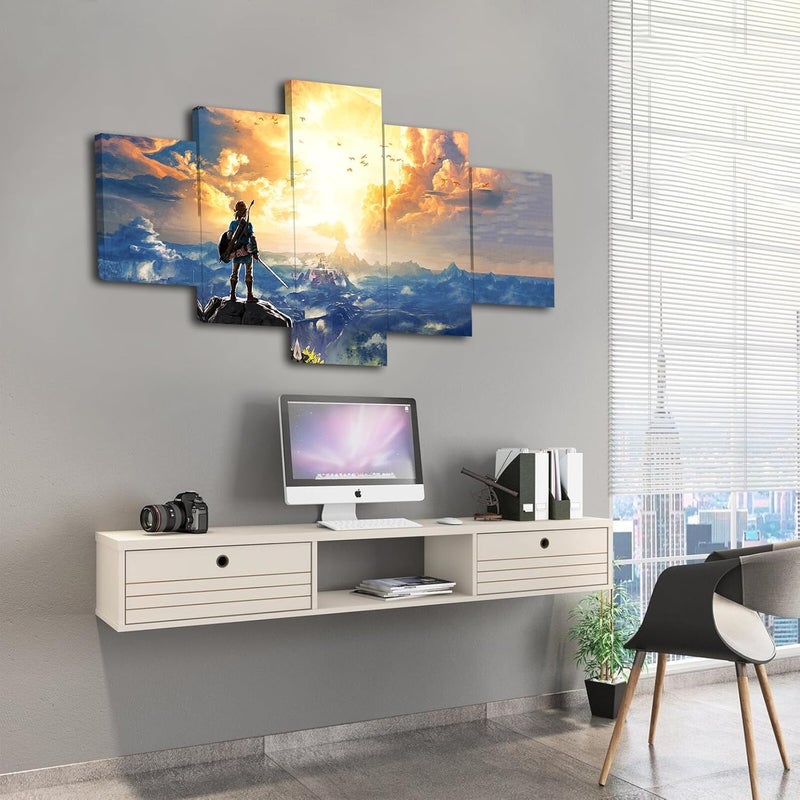 KAIWALK The Legend of Zelda Breath of The Wild Poster Video Game HD Print on Canvas Painting Wall Art for Living Room Decor Boy Gift (With Frame, The Legend of Zelda 1) - Image 4