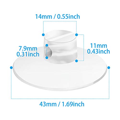 ChengFu 4 Pack Bathroom Shower Caddy Connectors Suction Cups, Heavy Strength Clear Suction Cups Compatible with Zenna Home, Simple Houseware, GeekDigg, Plumboss, Splash Home - Image 2