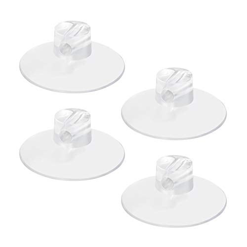 ChengFu 4 Pack Bathroom Shower Caddy Connectors Suction Cups, Heavy Strength Clear Suction Cups Compatible with Zenna Home, Simple Houseware, GeekDigg, Plumboss, Splash Home - Image 1