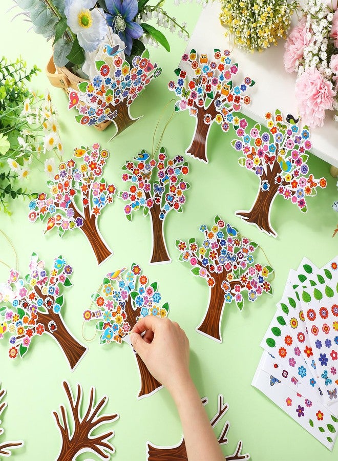 Watersay 48 Sets Spring Tree Craft Kits for Kids Bird Butterfly DIY Tree Spring Art Craft Ornaments for Preschool Home Easter Party Art Activities Decoration - Image 2