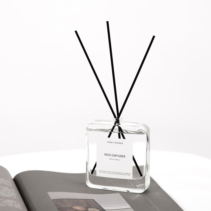 راقية - معطر جو بعصي القصب بالليمون والريحان والبرتقال - عطر منزلي خالٍ من الكحول 100 مل - Image 2