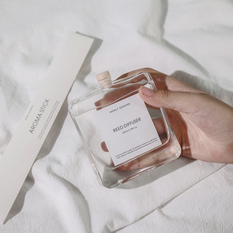 راقية - معطر جو بعصي القصب بالليمون والريحان والبرتقال - عطر منزلي خالٍ من الكحول 100 مل - Image 3