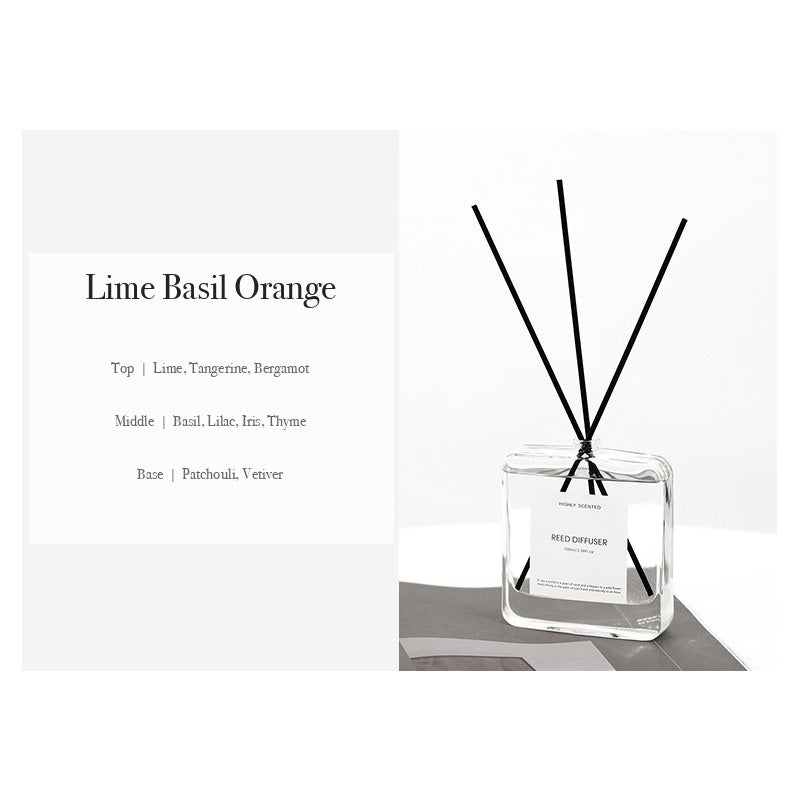 راقية - معطر جو بعصي القصب بالليمون والريحان والبرتقال - عطر منزلي خالٍ من الكحول 100 مل - Image 1