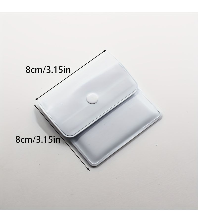 2pcs White Portable Flame Retardant Mini Ashtray Pouches Creative Outdoor Leak Proof Ashtray Bags - Image 3
