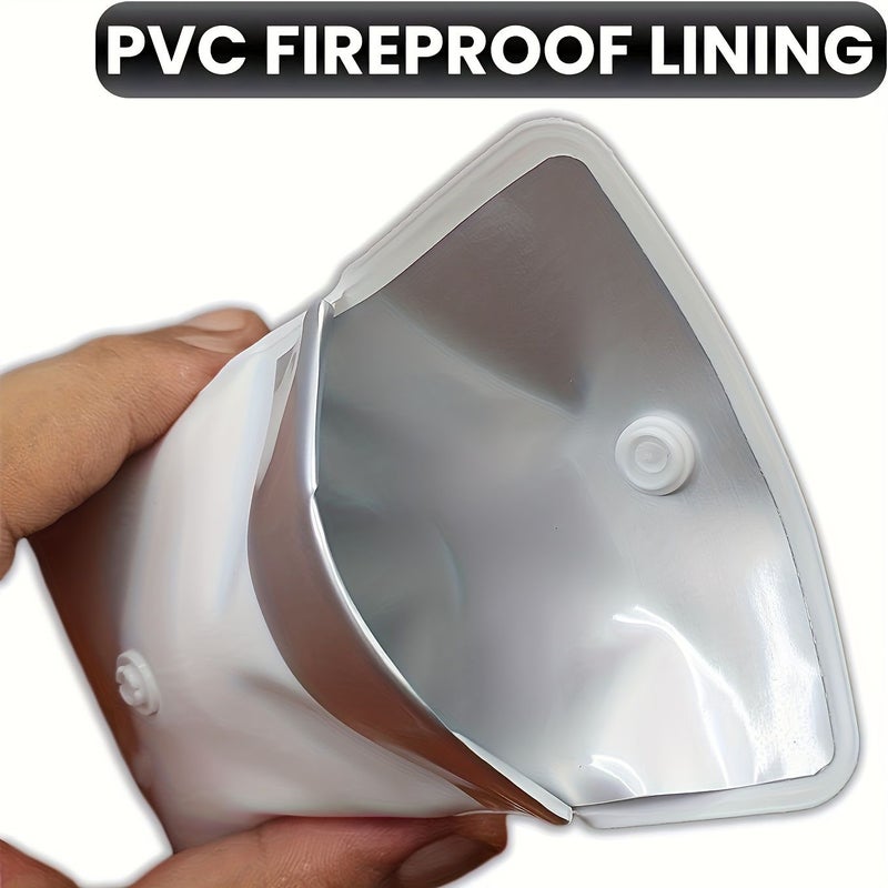 2pcs White Portable Flame Retardant Mini Ashtray Pouches Creative Outdoor Leak Proof Ashtray Bags - Image 4