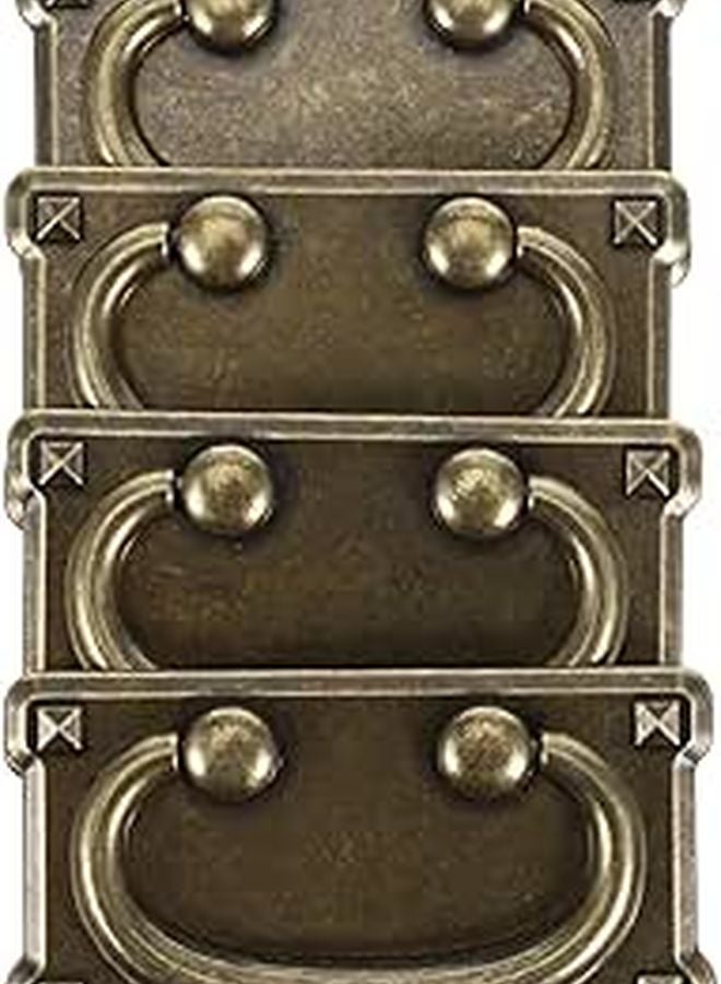 Antique Bronze Cabinet Pulls Vintage Wardrobe Handles Zinc Alloy Retro Drawer Cupboard Hardware - Image 1