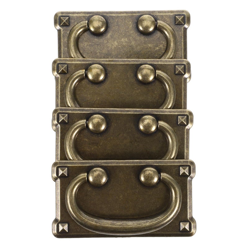 Antique Bronze Cabinet Pulls Vintage Wardrobe Handles Zinc Alloy Retro Drawer Cupboard Hardware - Image 2