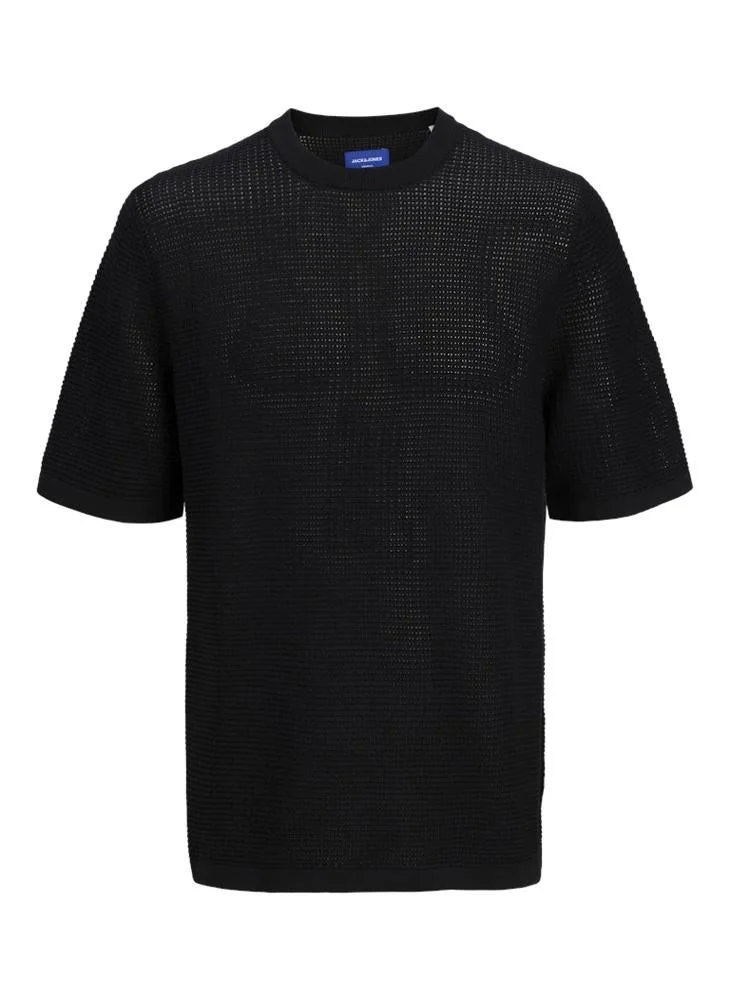 JACK & JONES  Striped Knitted Regular Fit T-Shirt for Men | Best Price UAE