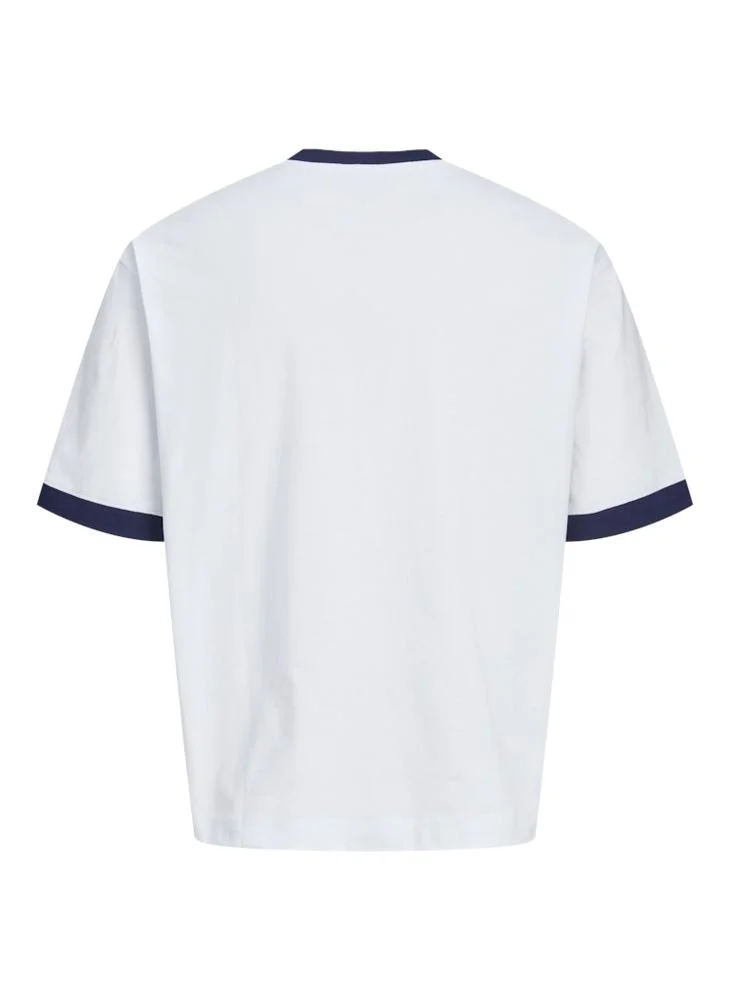 Jack & Jones Junior Youth Printed Crew Neck T-Shirt