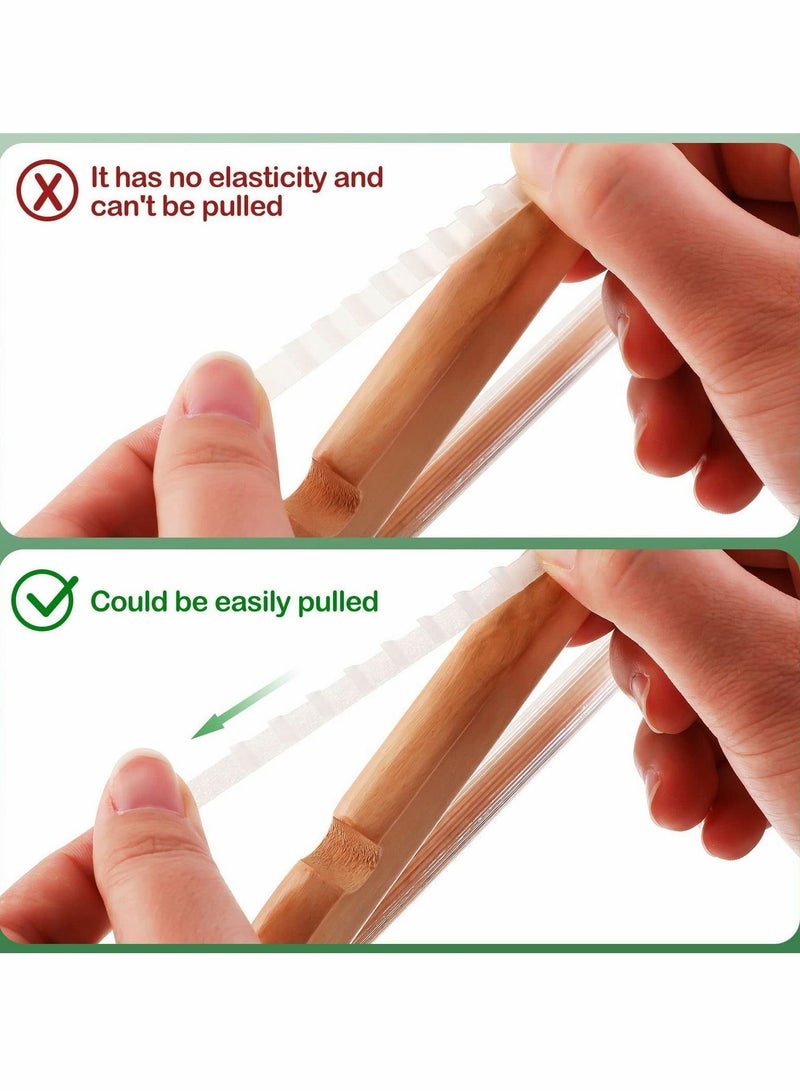 يقبست Non slip Hanger Grips for Wood Hangers Clear Rubber Grip Adhesive Clothe Strip 2.8 x 0.2 Inch with Fins Clothes Strips Grippers (200 Pieces)  - Image 3