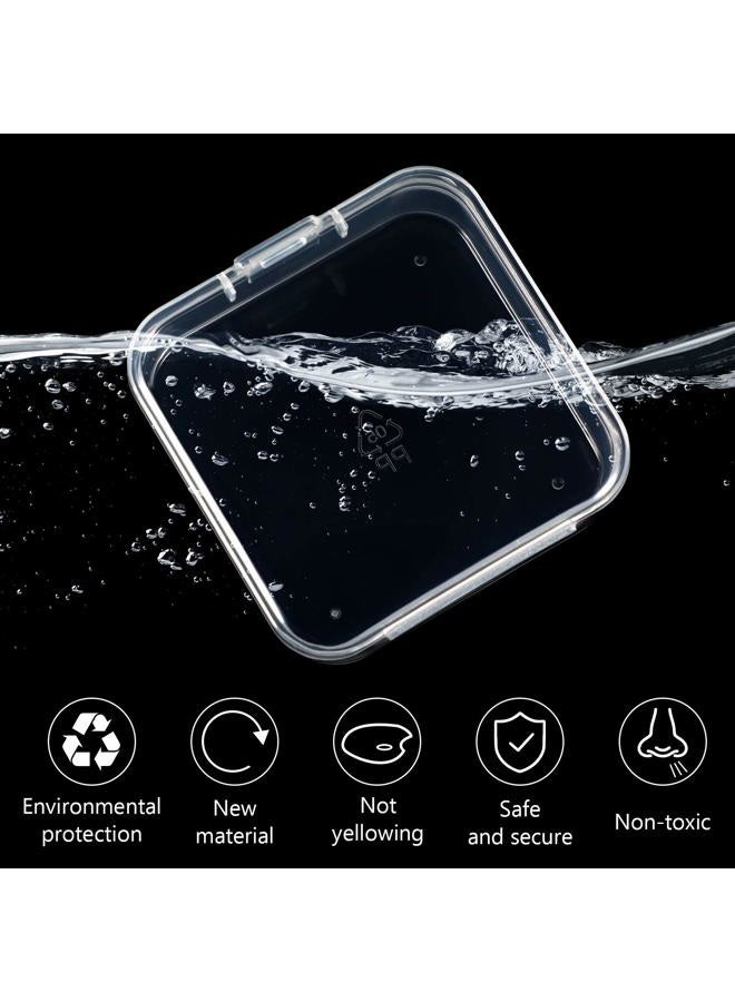 Jetec 6 Pieces Small Clear Plastic Bead Storage Containers with Hinged Lid for Collecting Small Objects, Jewellery (2.13 x 2.13 x 0.79 Inches) - Image 3