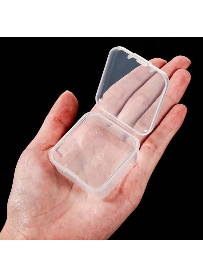 Jetec 6 Pieces Small Clear Plastic Bead Storage Containers with Hinged Lid for Collecting Small Objects, Jewellery (2.13 x 2.13 x 0.79 Inches) - Image 4