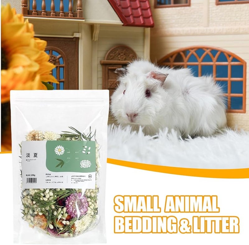 فراش الأرنب الأزرق من القشور المجففة للزهور للحيوانات الأليفة الصغيرة مثل اليرابيع والهامستر - تحكم فعال في الروائح - Image 3
