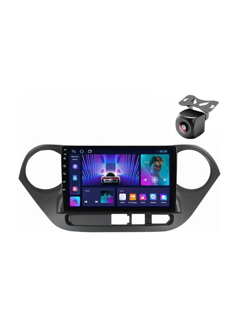 Android Car Stereo for Hyundai i10 2013 2014 2015 2016 6GB RAM 128GB ROM 9 Inch SIM Card, Apple Carplay, MirrorLink WiFi BT, DSP IPS Touch Screen with AHD Camera Included