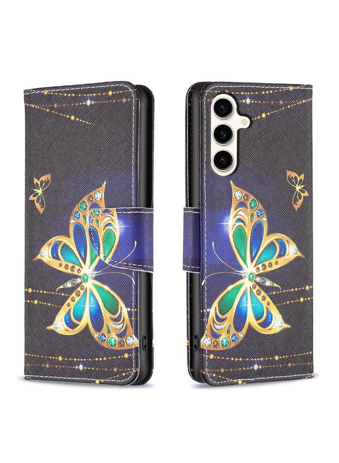 اس-توب جراب هاتف جلدي بنمط رسم ملون لهاتف Samsung Galaxy S23 FE 5G - Image 1