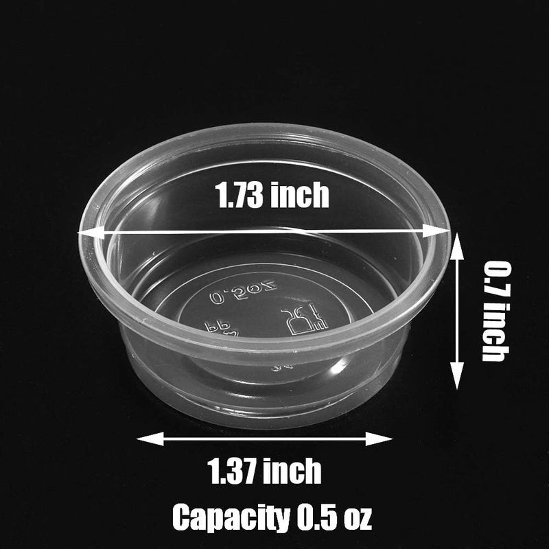 MRTIOO 500 pcs 0.5oz Cups, Crested Gecko Food and Water Feeding Cups, Reptile Feeder Bowls, for Lizard and Other Small Pet Ledge Accessories Supplies - Image 4
