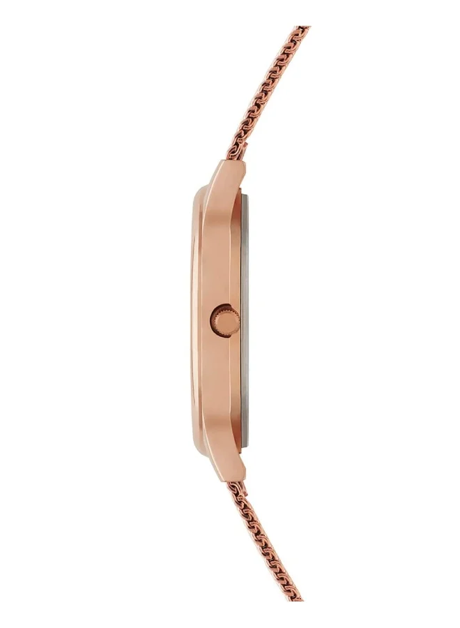 Chumbak TEAL BY CHUMBAK Bohemian Leaves Women's Wrist Watch with Metal Mesh Strap