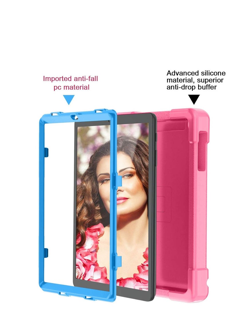 NIBEMINENT Tablet Protective Cover, for Galaxy Tab A 10.1 2019 SM-T510/ T515 case Kids Lightweight Shockproof Handle Magic Ring 360 Rotating Multi-FullBody Rugged Cover Samsung - Image 5