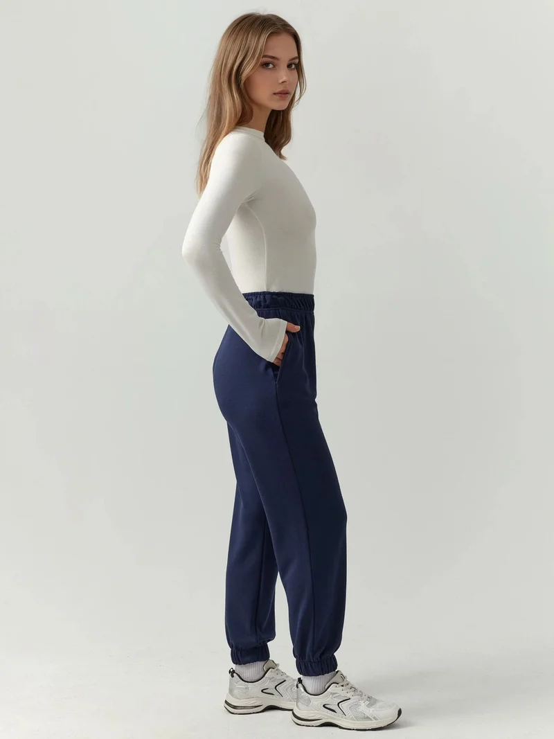 HICCUP Elastic Waist Modal Touch Jogger Pants