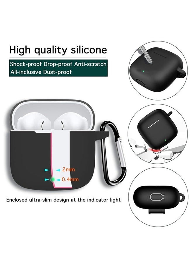 For Huawei Freebuds SE 2/SE 3 Earphone Silicone Protective Case with Anti-lost Lanyard (Black) - Image 2