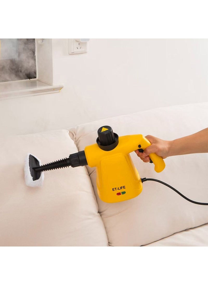 Handheld Steam Cleaner, 1000W Steamer for Cleaning, Multipurpose Portable Steam Cleaners for Home Use with Safety Lock and 9 Accessory Kit to Remove Grime, Grease and More, Save Time and Effort