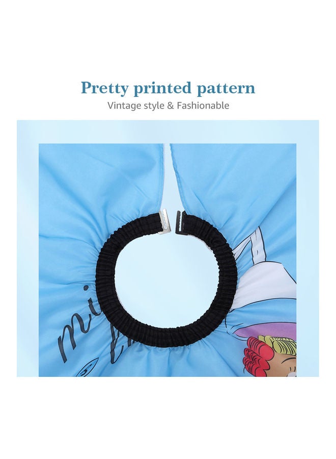 NIBEMINENT Waterproof Hair Styling Cape with Snap Closure Multicolour - Image 4