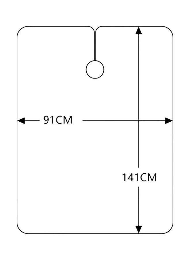 NIBEMINENT Waterproof Hair Styling Cape with Snap Closure Multicolour - Image 3