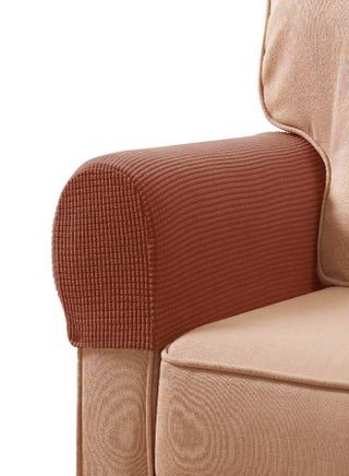 subrtex Stretch Armrest Covers Spandex Anti-Slip Arm Covers for Chairs Sofa Armchair Slipcovers for Recliner Sofa with Twist Pins 2pcs (Brick) - pzsku/Z92A068C506D6C0C5F02AZ/45/_/1693220075/5b0aeb3c-a849-4116-a073-3d75b1bb9688