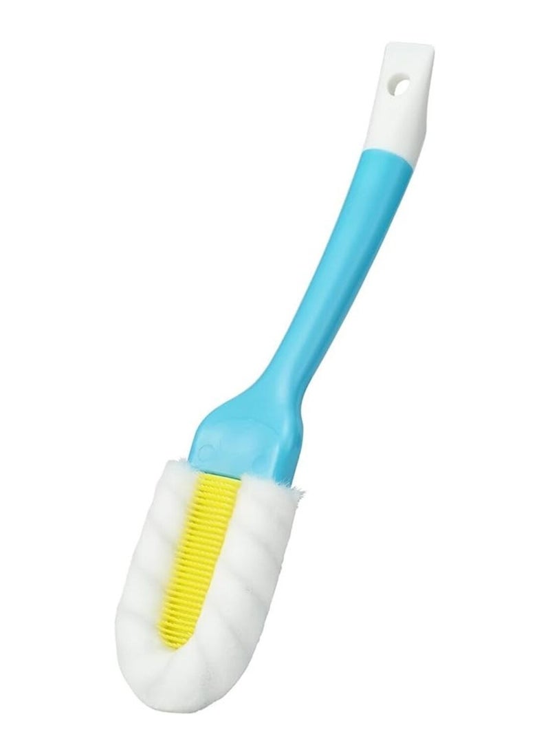 MIRFA Shoe Cleaning Soft Bristle Brush With Long Hangable Handle (Blue)  - Image 2