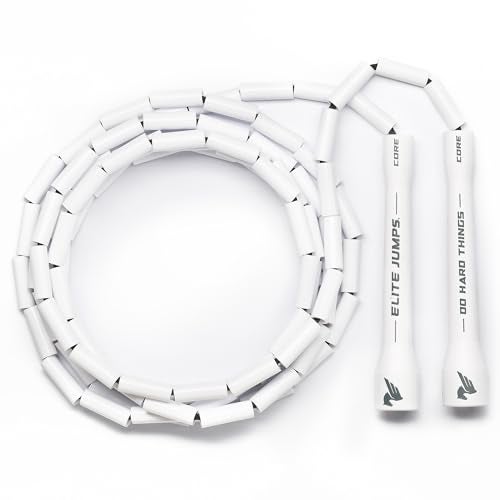 EliteSRS Elite Jumps | Adjustable Jump Ropes for Fitness with Unbreakable Handles and Shatterproof Beads | Crossover Jump Rope for Your Exercise Equipment | Segmented Jump Rope - Image 1