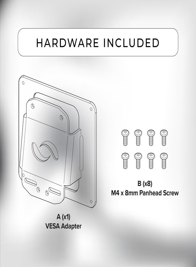 هيومان سينتريك محول تثبيت VESA من HumanCentric متوافق مع شاشات سامسونج أوديسي OLED G9 (G95SC، G91SD، وG93SD)، ويعمل مع شاشة أوديسي G9 مقاس 49 بوصة، ويُثبّت على ذراع شاشة VESA، بنمط VESA 100x100 مم - Image 5