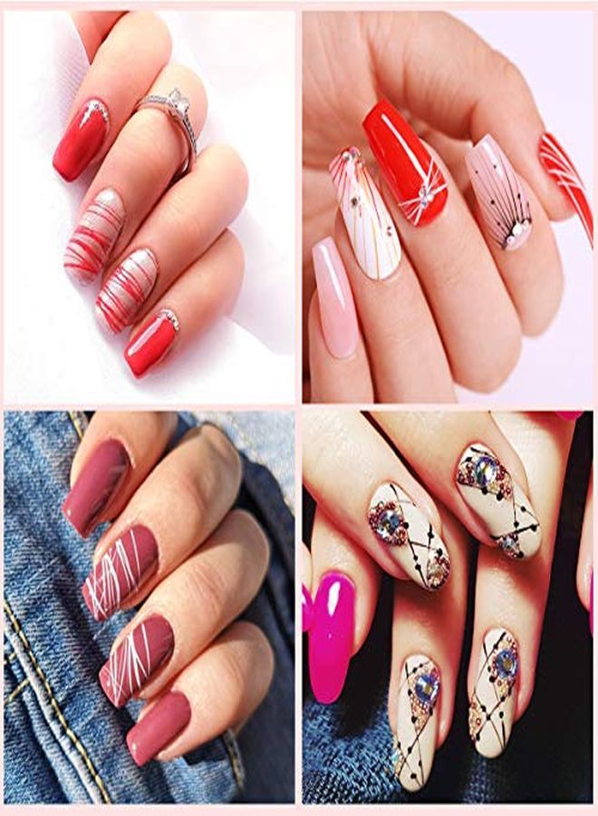 Saviland 6 Colors Spider Gel New Upgraded Matrix Gel With Gel Paint Design Nail Art Wire Drawing Gel For Line (White Black Red Blue Gold Silver) - Image 3