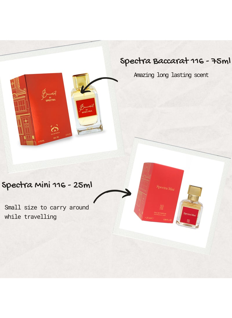 Spectra 116 Baccarat EDP Unisex Perfume - 75ml  - Image 4