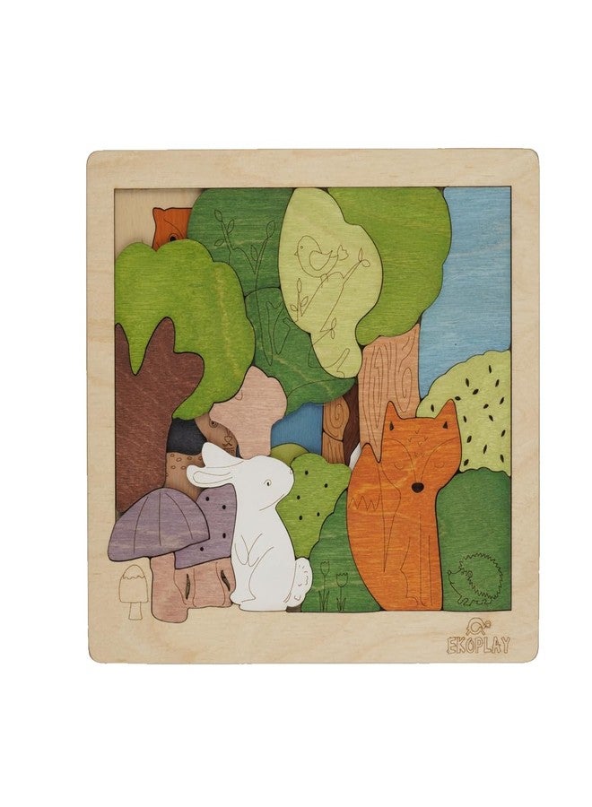 EKOPLAY Woodlands Puzzle for Kids | 33 Piece Jigsaw Puzzle for Pre-School Kids | Learning and Educational Toy Gift for Boys & Girls 3 Years and Above - Image 1