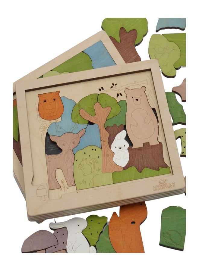 EKOPLAY Woodlands Puzzle for Kids | 33 Piece Jigsaw Puzzle for Pre-School Kids | Learning and Educational Toy Gift for Boys & Girls 3 Years and Above - Image 4