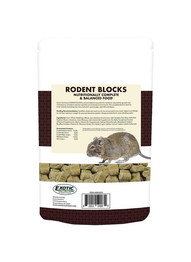 EXOTIC NUTRITION Rodent Blocks - Nutritional Rodent Food - for Rats, Mice, Squirrels, Degus (3 lb.)  - Image 2