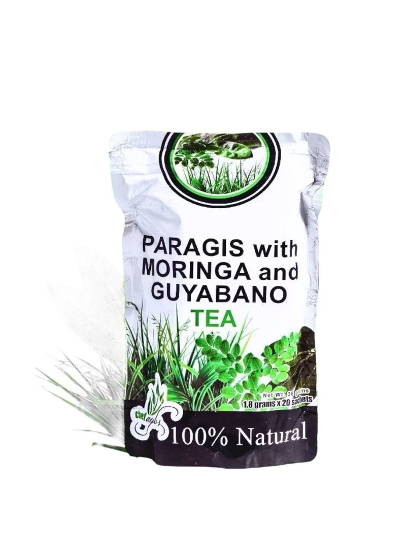 Paragis with moringa and guyabano tea