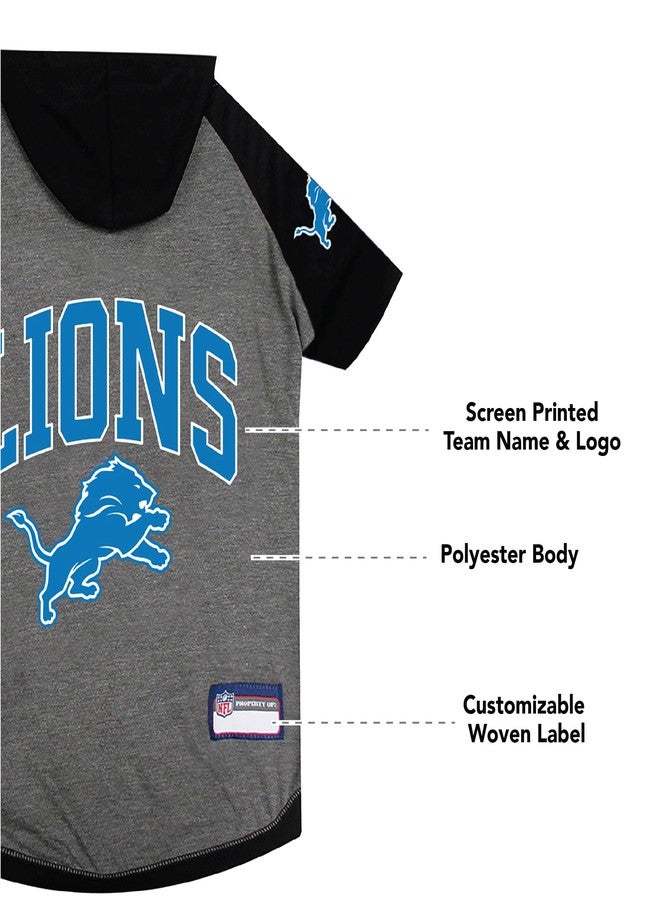 Pets First NFL Detroit Lions Hoodie for Dogs & Cats. | NFL Football Licensed Dog Hoody Tee Shirt, X-Small| Sports Hoody T-Shirt for Pets | Licensed Sporty Dog Shirt - Image 5