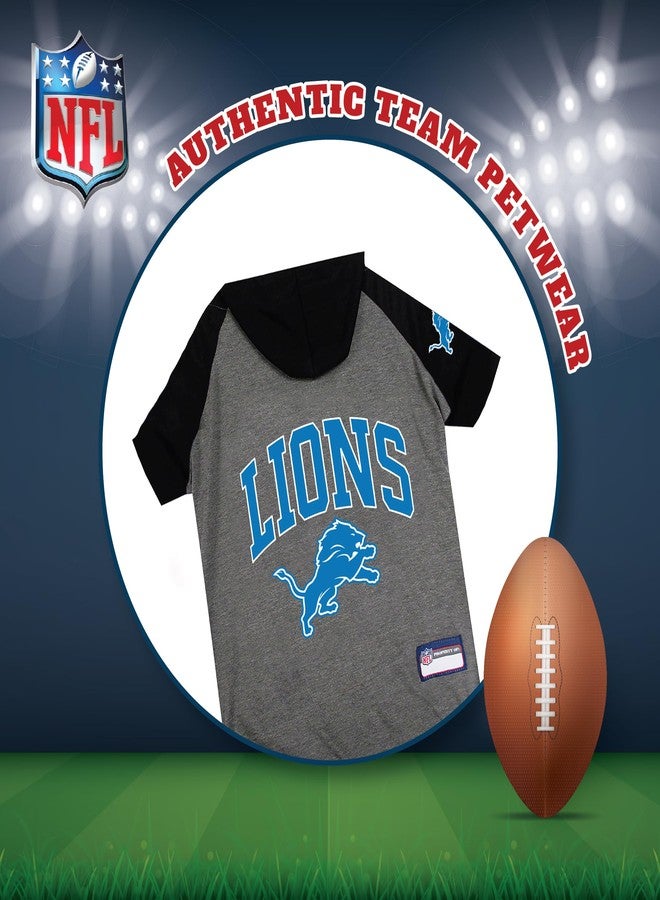 Pets First NFL Detroit Lions Hoodie for Dogs & Cats. | NFL Football Licensed Dog Hoody Tee Shirt, X-Small| Sports Hoody T-Shirt for Pets | Licensed Sporty Dog Shirt - Image 3