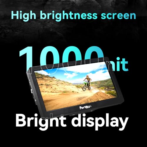 Portkeys HD7H 1000nit DSLR Camera Field Monitor 7 Inch 1280x720 IPS Camera Monitor Support 4K30p HDMI Input with Top Shortcut Keys and Sunshade - Image 2