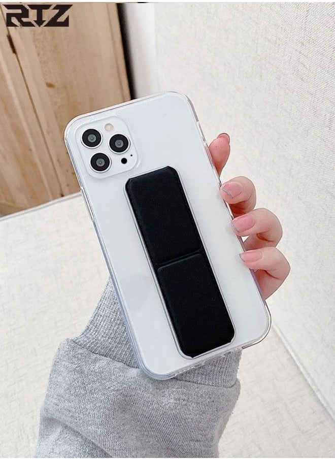 RTZ - Protective Hand Grip Stand Case Cover for iPhone 13 Pro Black - Image 1
