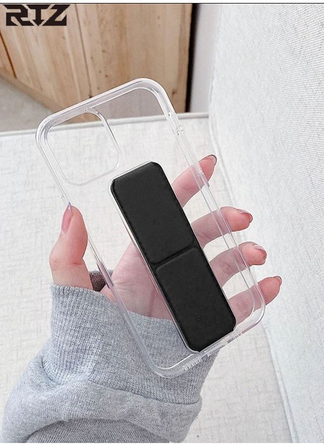 RTZ - Protective Hand Grip Stand Case Cover for iPhone 13 Pro Black - Image 1