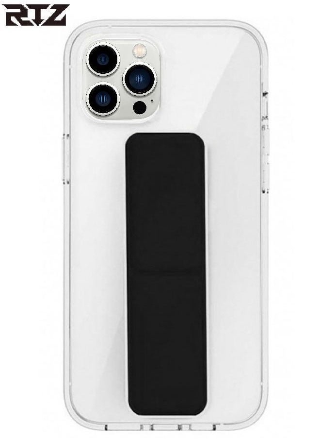 RTZ - Protective Hand Grip Stand Case Cover for iPhone 13 Pro Black - Image 1