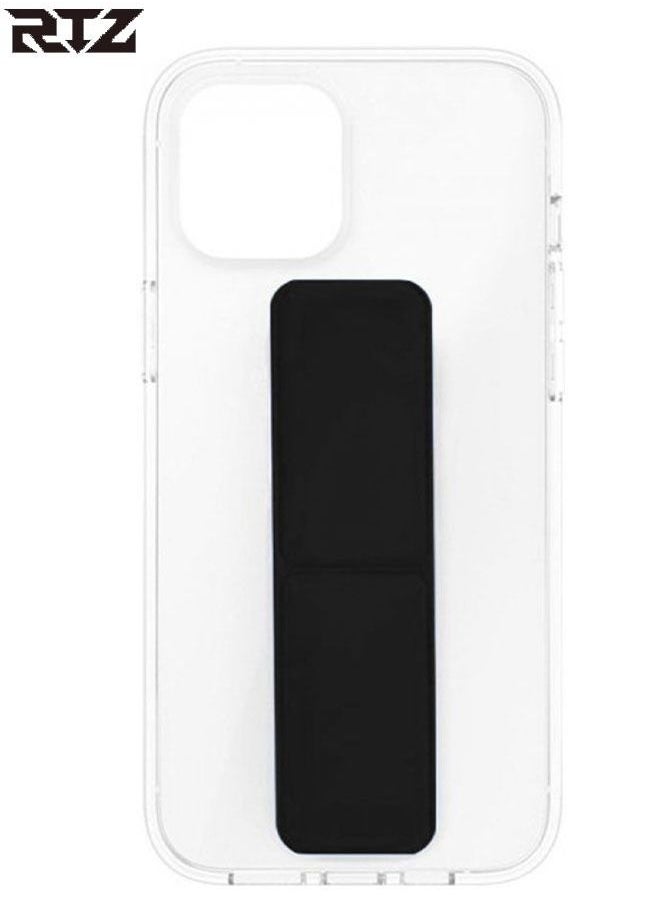 RTZ - Protective Hand Grip Stand Case Cover for iPhone 13 Pro Black - Image 1