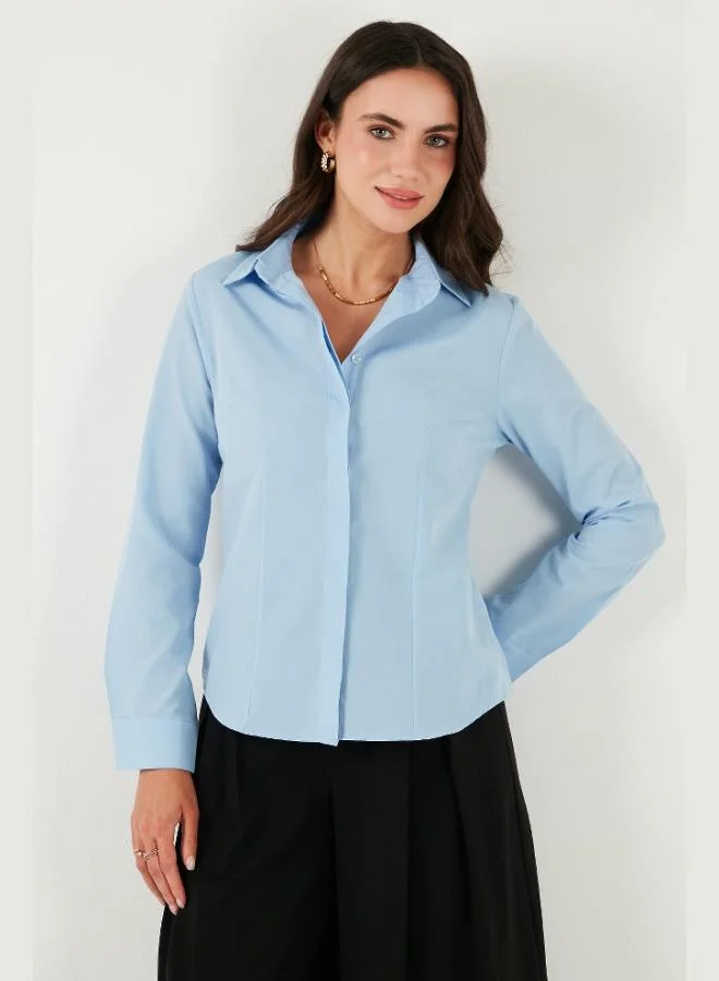 Lela Lela Cotton Slim Fit Classic Collar Shirt Women's SHIRT 6777423