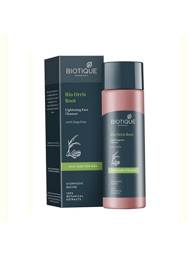 Biotique Bio Orris Root Lightening Face Cleanser ; Wash For Men 100% Soap Free 120 Ml  - Image 2