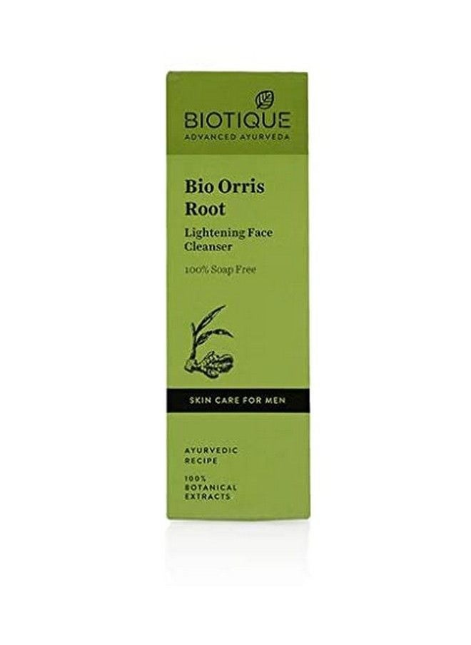 Biotique Bio Orris Root Lightening Face Cleanser ; Wash For Men 100% Soap Free 120 Ml  - Image 1