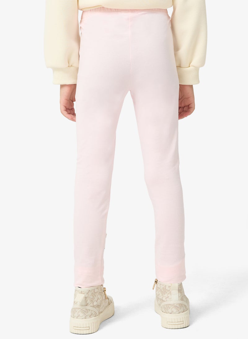 Pinata Rainbow-Bunny Print Pink Leggings - Image 3